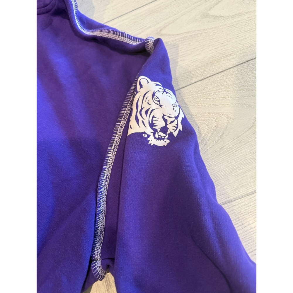Authentic Apparel LSU Tigers Purple Contrast Stitch Hoodie Mens‎ XL NCAA Graphic - Picture 3 of 10